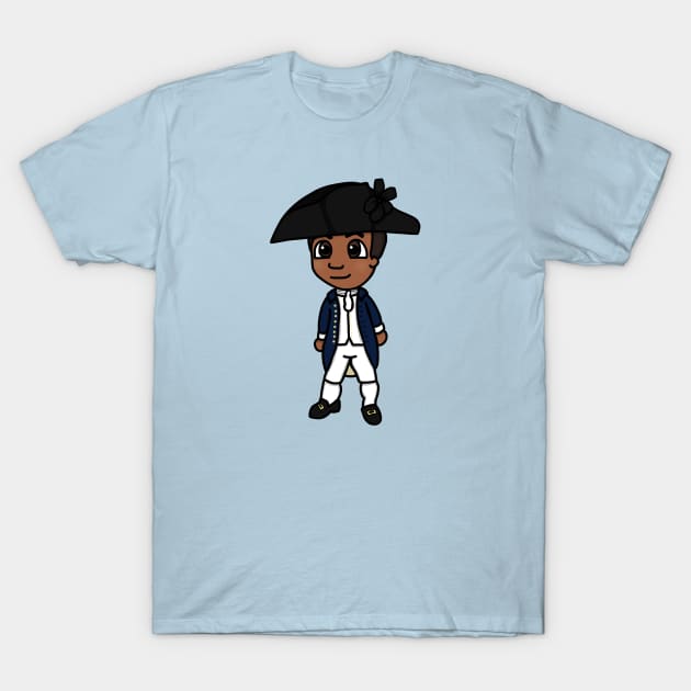 Chibi James Forten (Small Print) T-Shirt by Aeriskate